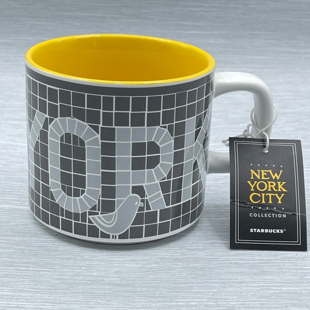 Starbucks New York City Mug 14oz Been There Stackable Subway Tiles Discontinued